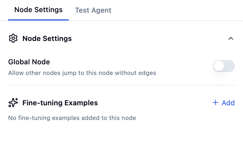 Logic Split node settings