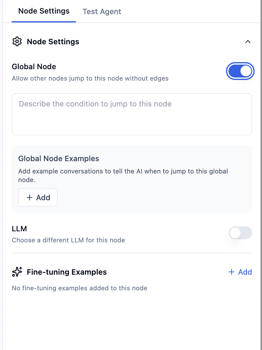 Global node usage for SMS